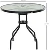 Outsunny Bistro stalas su skyle skėčiui Ø80 x 72 cm