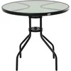Outsunny Bistro stalas su skyle skėčiui Ø80 x 72 cm