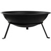 Lauko židinys su stovu ir grotelėmis, 55 cm