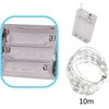 LED girlianda 10 m 100 LED, šaltai balta