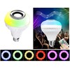 LED lemputė RGB su Bluetooth garsiakalbiu ir nuotoliniu valdymu