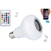 LED lemputė RGB su Bluetooth garsiakalbiu ir nuotoliniu valdymu
