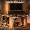 LED pastatomas kampinis šviestuvas 1450 lm, juodas, 20 x 20 x 150 cm