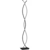 LED pastatomas šviestuvas su dviguba spirale, juodas, 25 × 20 × 144 cm