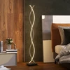 LED pastatomas šviestuvas su dviguba spirale, juodas, 25 × 20 × 144 cm