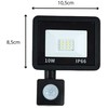 LED prožektorius su judesio ir sutemų jutikliu 10W 6000K