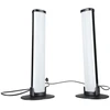 LED stalinės lempos RGB su nuotolinio valdymo pultu, juodos, 23,7 × 3,5 × 2,5 cm, 2 vnt.