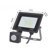 LED šviestuvas su judesio jutikliu 20W 6000K IP66