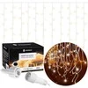 LED varveklio girlianda Springos CL0517, 500 LED, šiltai balta su šaltai balto mirksėjimu