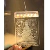 3d stained glass window decoration christmas lights