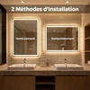 LED vonios veidrodis 70 x 50 cm