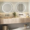 LED vonios veidrodis 76 x 76 x 3.5 cm