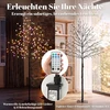 LED vyšnių žiedų medis su 160 LED ir 11 šviesos režimų, juodas ir skaidrus, 55 × 55 × 150 cm
