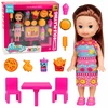 Lean Toys Lėlė su greito maisto rinkiniu 11 cm