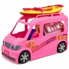 Lean Toys Lėlė su kemperiu ir baidare