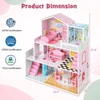 Lėlių namelis rožinis 10 vnt.