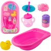 Lean Toys Lėlių vonios rinkinys su priedais