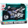 Lean Toys Lenktyninis motociklas su šviesos ir garso efektais
