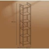 Songmics VASAGLE lentynos 6 lygiai 30 x 40 x 187,5 cm vintage ruda-juoda