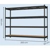 Songmics Lentyna 60 x 200 x 183 cm