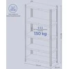 Lentyna SONGMICS 150x75x30 cm, Greige-Juoda, 650 kg