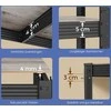 Lentyna SONGMICS 150x75x30 cm, Greige-Juoda, 650 kg