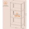 Lentyna SONGMICS 40x80x160 cm, juoda, 520 kg