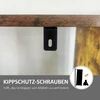 Lentyna su 5 lentynomis ir metaliniu rėmu, ruda ir juoda, 77 x 30 x 157,5 cm