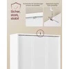 Songmics Lentyna su 6 lygiais, balta, 24x60x175 cm
