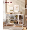 Songmics Lentyna su 8 skyriais, balta, 24 × 119,6 × 77 cm