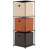 Storage Solutions Metalinis Stovas su Dėžėmis 34,5x34,5x100 cm