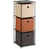 Storage Solutions Metalinis Stovas su Dėžėmis 34,5x34,5x100 cm