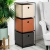 Storage Solutions Metalinis Stovas su Dėžėmis 34,5x34,5x100 cm