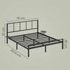 Lova Songmics Lovos rėmas 160 × 200 cm