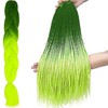 Iso Trade Sintetinės plaukų pynės ombre žalias/neonW10344