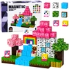 Lean Toys Magnetinės kaladėlės „Magical Land“, 100 vnt.