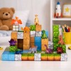Lean Toys Magnetiniai konstruktoriaus kubeliai 114 vnt.