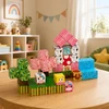 Lean Toys Magnetinių kaladėlių rinkinys su vienaragių motyvais, 50 vnt.