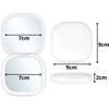 Makiažo veidrodėlis su LED apšvietimu, 9x9x2 cm
