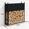Malkų stovas su 600D Oxford uždangalu, iki 250 kg, juodas, 106 x 25 x 113 cm