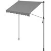 Songmics Tentas su rankine alkūne 250 x 120 cm pilkos spalvos