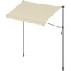Songmics Tentas su rankine alkūne 300 x 120 cm, smėlio spalvos