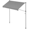 Songmics Tentas su rankine alkūne 300 x 120 cm pilkos spalvos