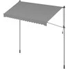 Songmics Tentas su rankine alkūne 350 x 120 cm pilkos spalvos