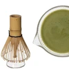 Matcha ruošimo rinkinys, stiklinis ir bambukinis, skaidrus, 4 dalių