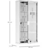 Homcom Pirmosios pagalbos spintelė su užraktu 30 x 12 x 60 cm