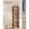 Songmics Medinė batų lentyna su 7 lygiais 30x26,4x110,4 cm