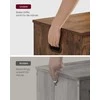 Songmics Vasagle Suoliukas su saugojimo vieta tvarto stiliaus vintage rudos spalvos