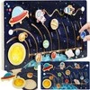 Medinė edukacinė dėlionė - saulės sistema Kruzzel 24763