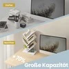 Songmics VASAGLE knygų lentyna 5 lygiai, stovinti lentyna medžio formos, kampinė lentyna, taupanti vietą